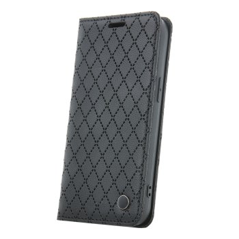 Samsung Galaxy A36 ( SM-A366E / DS ) Smart Caro Wallet Phone Cover Case, Black