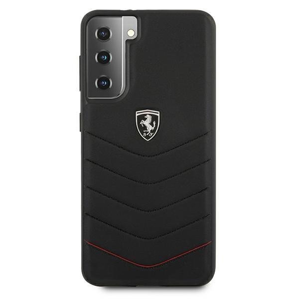 Ferrari Galaxy S21 Hard Case Off Track Quilted, Black (1)