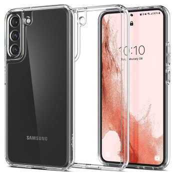 Samsung Galaxy S22 5G (SM-S901) Spigen Ultra Hybrid Case Cover, Crystal Clear