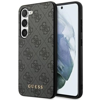 Samsung Galaxy S23 (SM-S911) Guess 4G Metal Gold Logo Case Cover (GUHCS23SG4GFGR), Grey