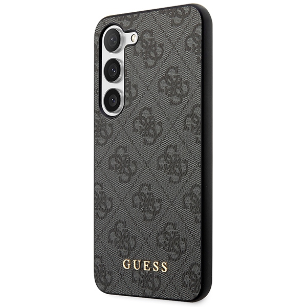 Samsung Galaxy S23 (SM-S911) Guess 4G Metal Gold Logo Case Cover (GUHCS23SG4GFGR), Grey (0)
