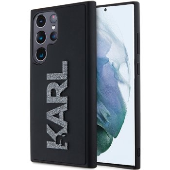 Samsung Galaxy S23 Ultra (SM-S918) Karl Lagerfeld 3D Rubber Glitter Logo Cover Case, Black