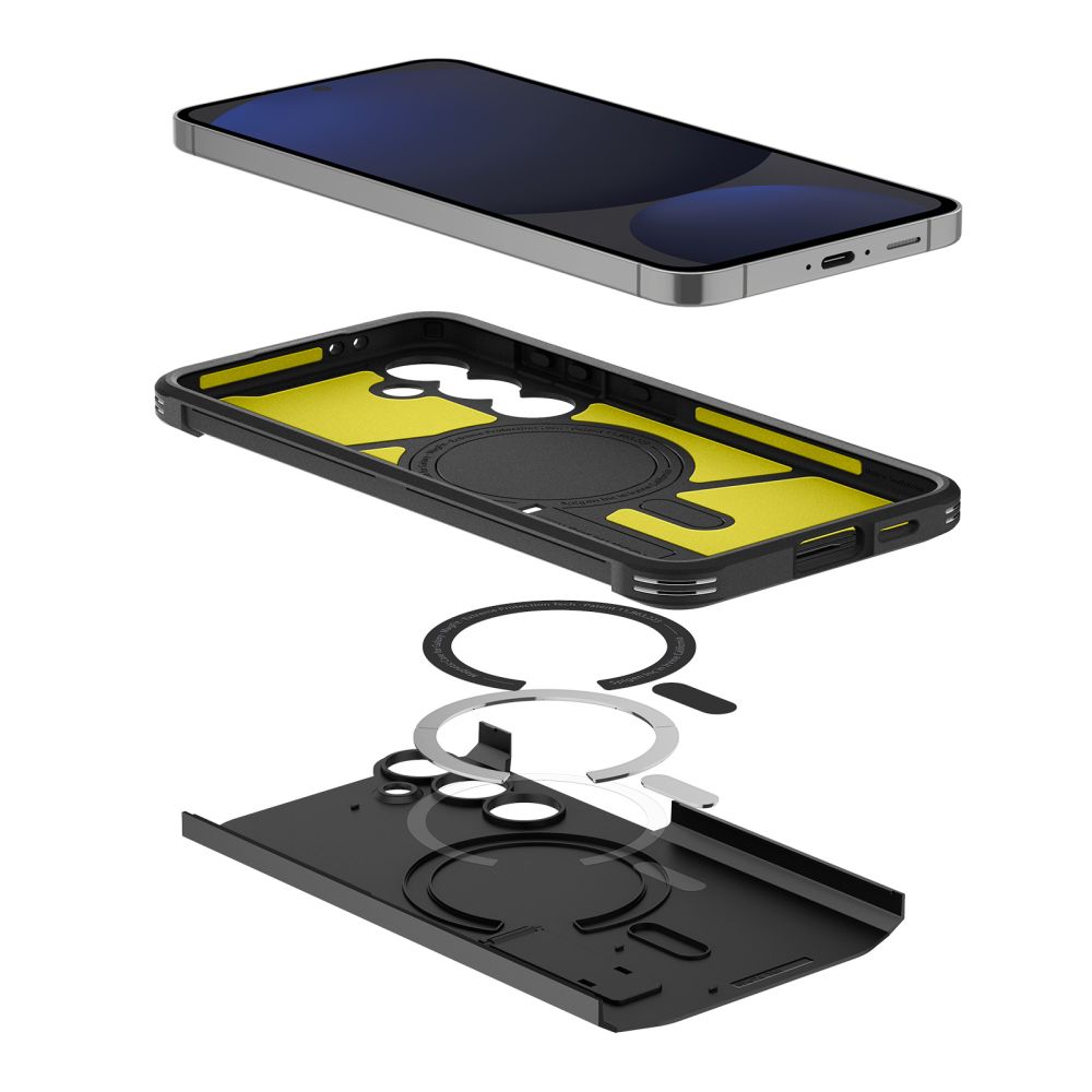 Samsung Galaxy S24 FE ( SM-S721B/DS ) Spigen Tough Armor MagSafe Case Cover, Black (2)