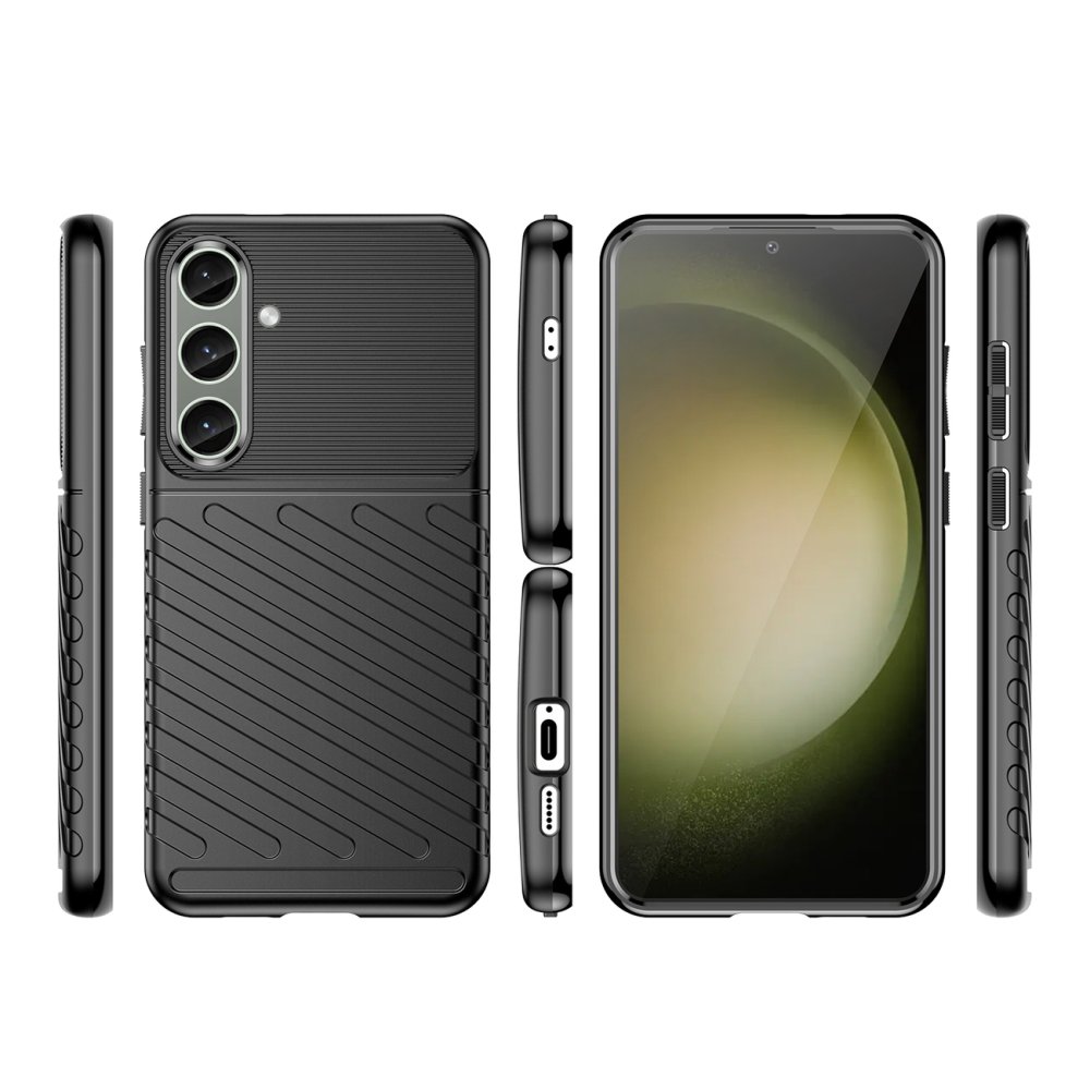 Samsung Galaxy S24+ Plus (SM-S926) Thunder Series TPU Cover Case, Black (0)
