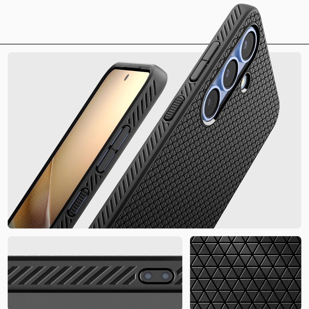 Samsung Galaxy S25 ( SM-S931 ) Spigen Liquid Air TPU Case Cover, Black (1)