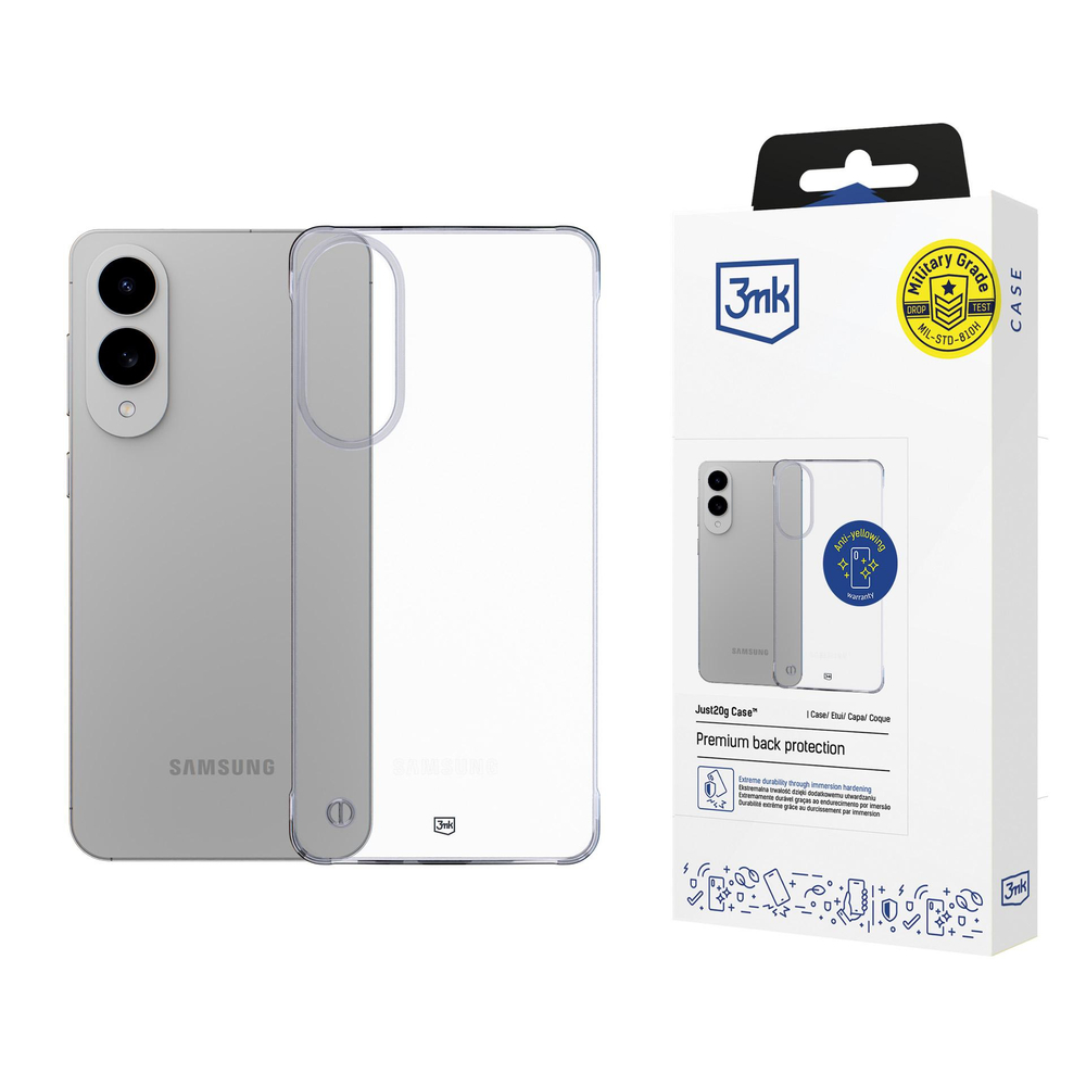 3mk Just20g Clear Phone Case Cover Samsung Galaxy S25 Edge - transparent