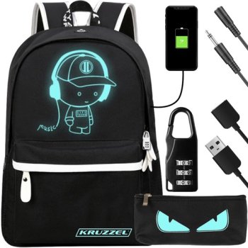 USB Luminous Backpack - Kruzzel