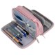 Double Extendable Pencil Case Maaleo 24517, Pink