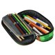 School Pencil Case ST.RIGHT - Pixel Cubes, Padded Sachet With Flap