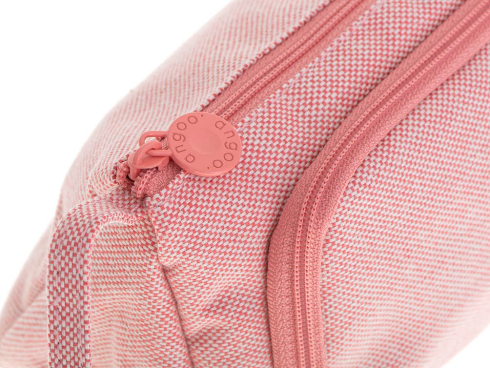 School Double Pencil Writing Supplies Cosmetic Case, Pink (4)