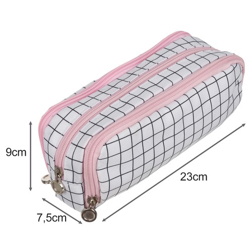 Triple Folding Pencil Case Maaleo 24514, Checkered (0)