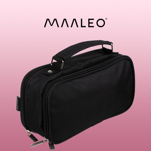 Double Extendable Pencil Case Maaleo 24516, Black (5)