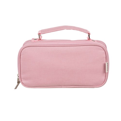 Double Extendable Pencil Case Maaleo 24517, Pink (3)
