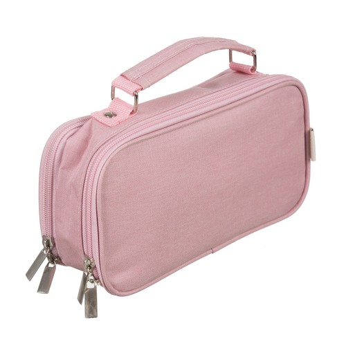 Double Extendable Pencil Case Maaleo 24517, Pink (4)