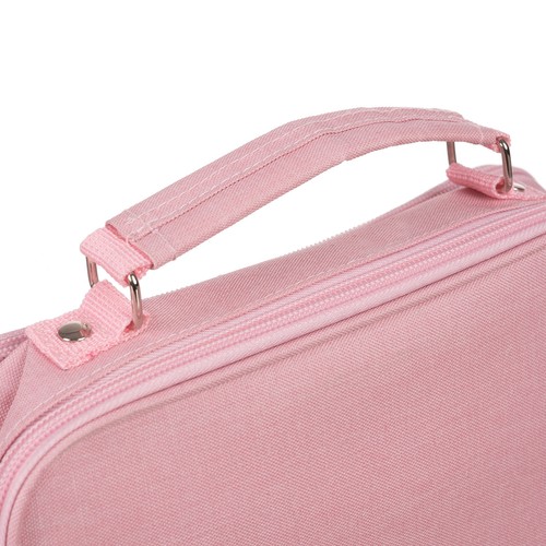 Double Extendable Pencil Case Maaleo 24517, Pink (9)