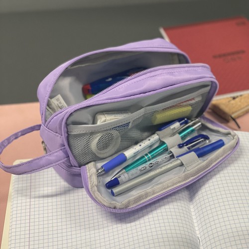 Maaleo 24518 Four-compartment Extendable Pencil Case, Purple (4)