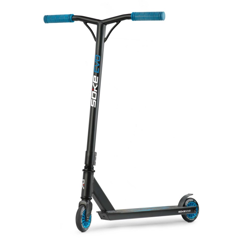 Soke EVO stunt scooter for beginners and intermediate riders, blue (2)