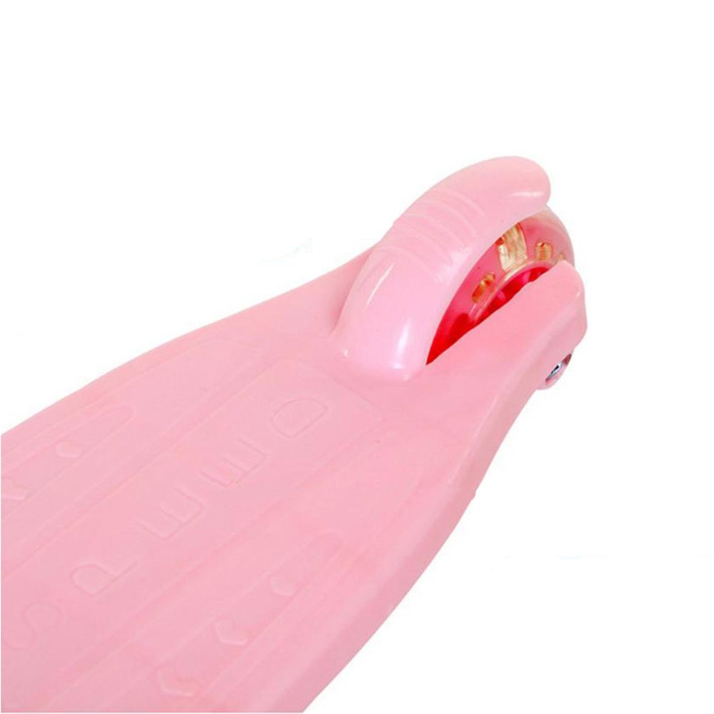 Foldable 3-Wheel Kids Scooter with LED Light-Up Wheels, Pink (3)