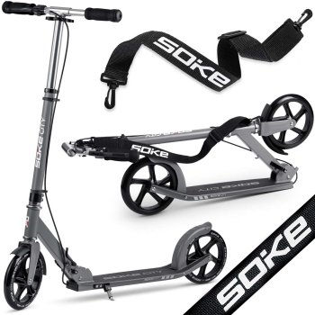 Soke City Gray Commuter Scooter - Stylish Urban Ride
