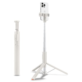 Spigen S541W Bluetooth Selfie Stick - White