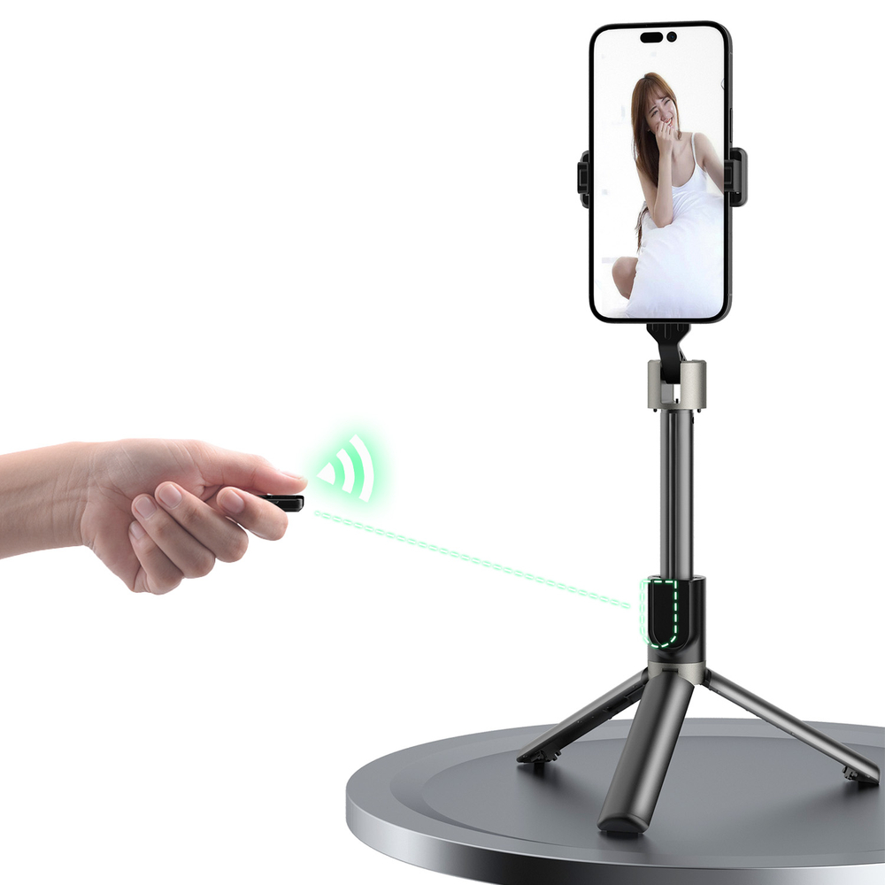Selfie stick / telescopic pole with tripod Dudao F18W - white (1)