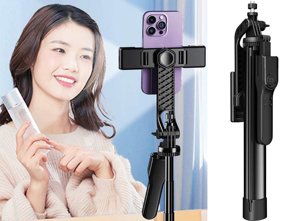 Extendable Selfie Stick Tripod with Bluetooth Remote 178cm (2)