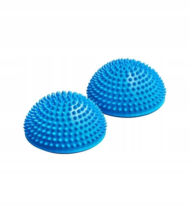 4FIZJO Sensory Hemisphere with Spikes for Rehabilitation and Foot massage, Set of 2 pcs., Blue (2)