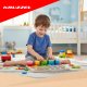 Kruzzel Wooden Shape Sorter 26509, 3-in-1 Montessori Educational Toy