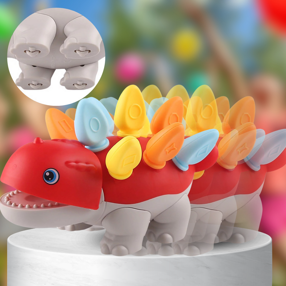 Montessori Dinosaur Shape Sorter Puzzle Toy for Toddlers, Red (3)