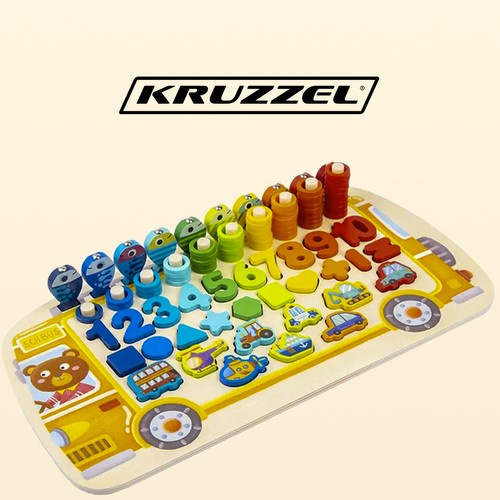 Wooden Puzzle - Sorter 6In1 Kruzzel 22636 (1)