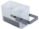 Wall Mounted Bathroom Organizer with Hair Dryer Holder and Drawer