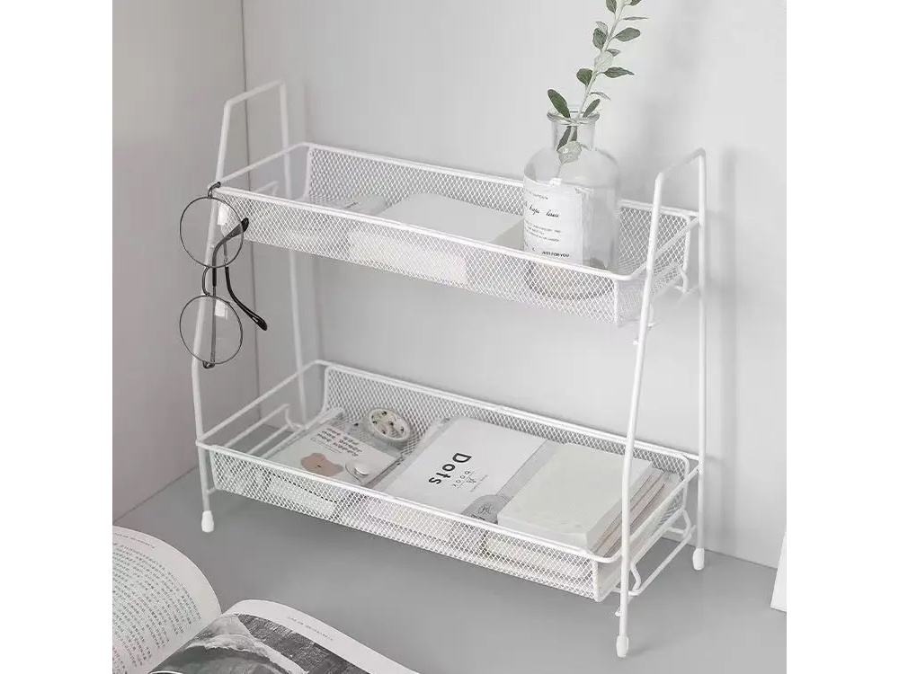 Kitchen shelf kitchen organizer standing two-tier loft spice rack (1)