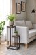 Plant Stand 2-Tier Metal Flower Pot Holder Rack Industrial Loft Style ModernHome ME-ATS13