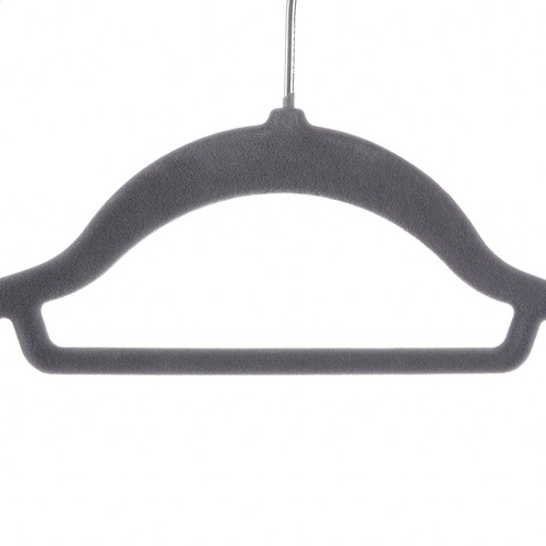 Ruhhy 22535 Velvet Clothes Hangers, 20 Pack, Grey (1)