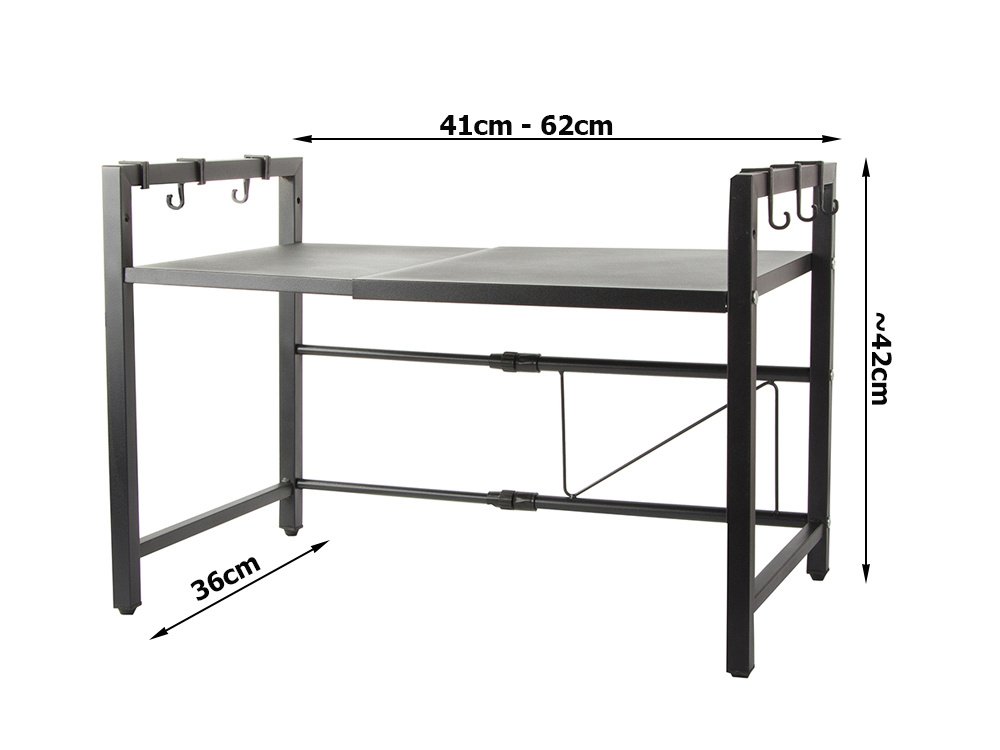 Adjustable Microwave Oven Stand Shelf (2)