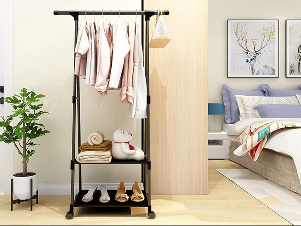 Clothes Hanger Rack on Wheels (8)