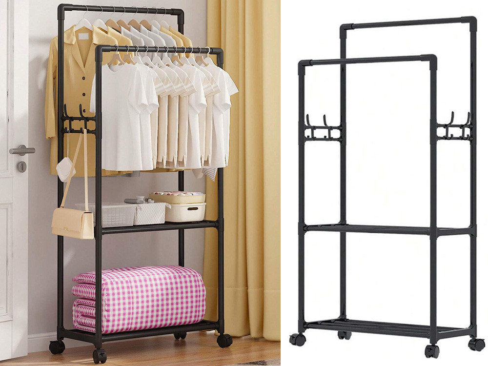 Clothes Hanger Rack Rail (4)