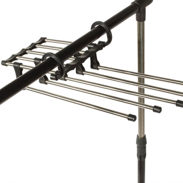 Foldable Space Saving Pants Hanger Organizer 5 Trouser Pairs Metal Rack (2)