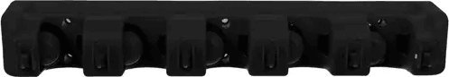 Wall-mounted Hanger House Cleaning Tool (mop, broom) Holder / Garden Tool Storage / Garage Organizer, Black (5)