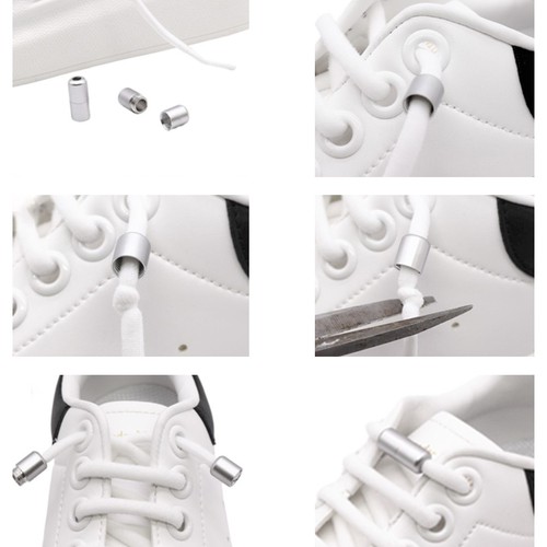 Malatec Elastic Shoelaces without Binding, White (7)