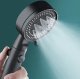 Shower Head, 5 Modes, STOP, Black, without Hose