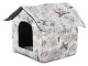 Pet house for dogs and cats, durable and soft, size M, beige