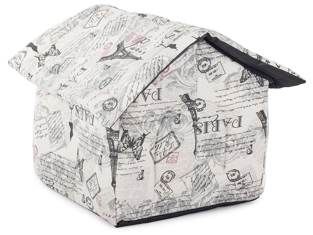 Pet house for dogs and cats, durable and soft, size M, beige (2)