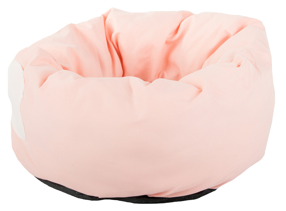 Soft pet bed with raised edges, 32cm, pink, grey, yellow (2)