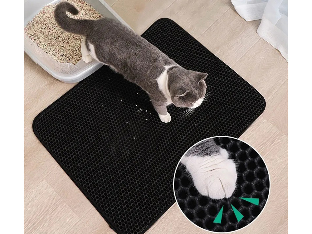 Cat litter mat for under litter box, 40x50 cm (1)