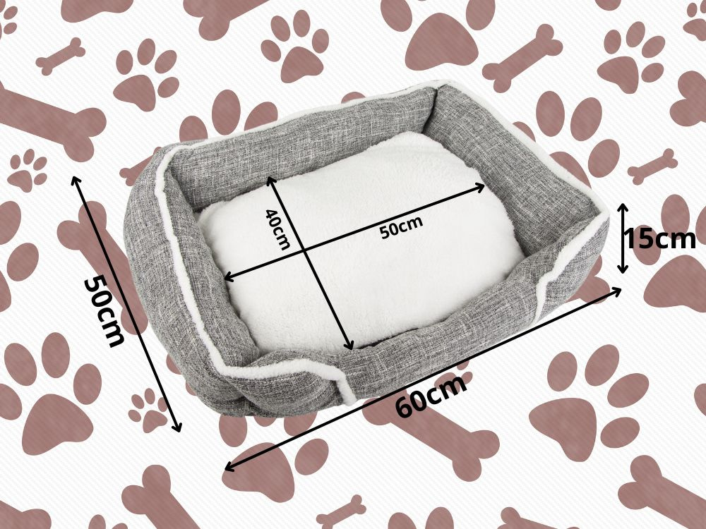 Soft and comfortable dog bed with pillow, size L (0)