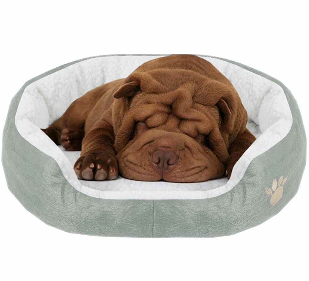 Pet Bed Sofa Mattress Mat Cushion Nest Sleeping Place for Cat Dog - 50x40cm, Gray (0)