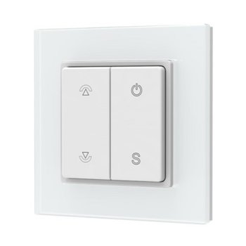 RF Remote Control PF1(G) Single Color LED Dimmer Glass Panel Wall Switch