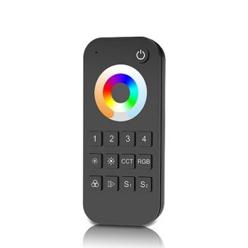 RT10 4-Zone RGB+CCT LED Remote Control - RF 2.4GHz Touch Dimmer
