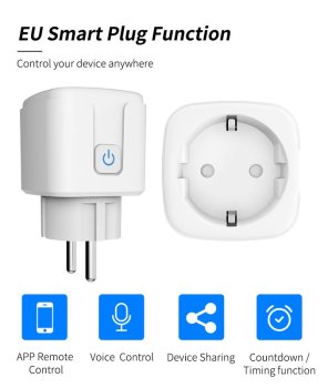 T-Phox 20A Smart Plug Wi-Fi Outlet for Smart Home Remote Control